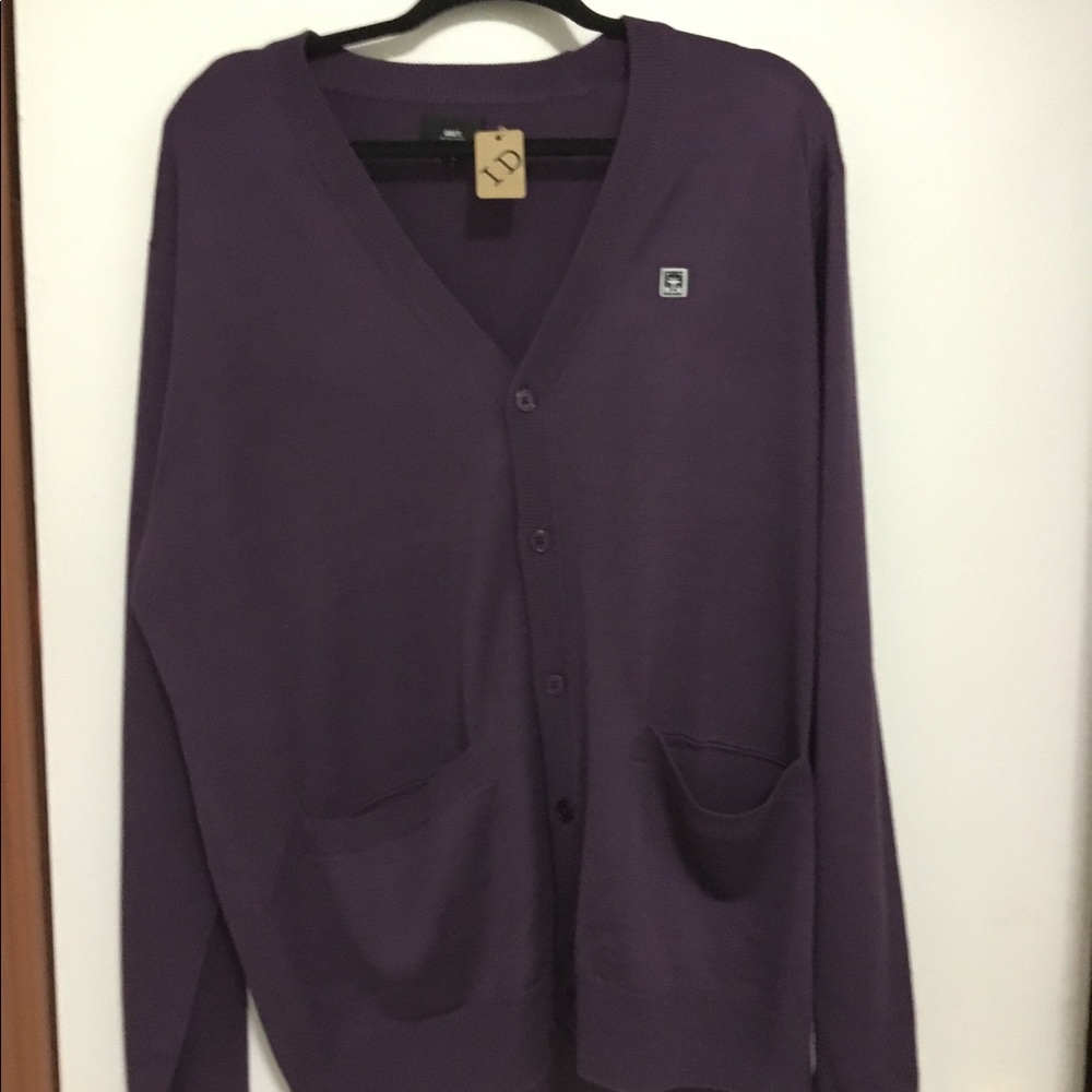Obey cardigan purple